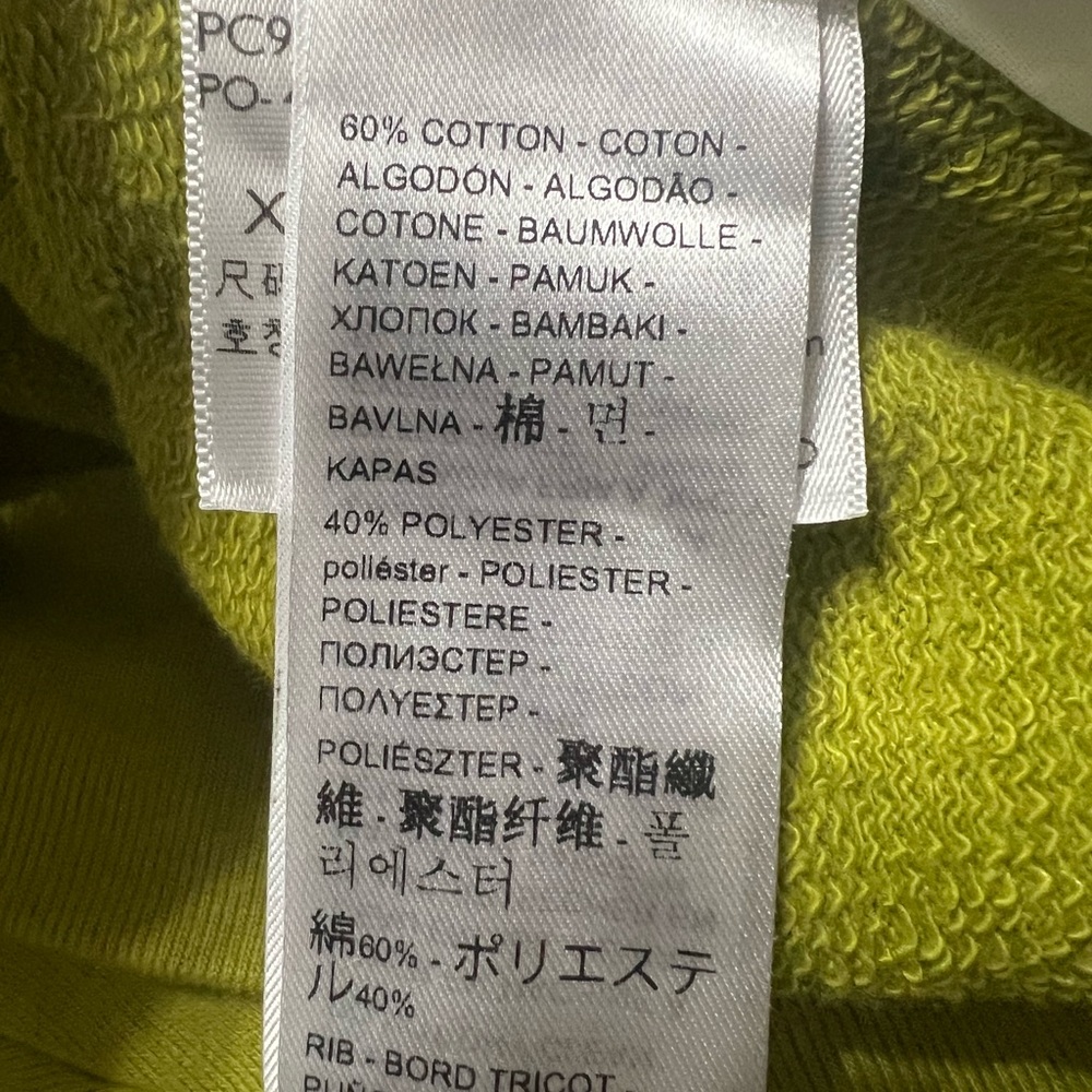 Levi's-Chartreuse Sweatshirt with Daisy Print NWT - Picture 9 of 10